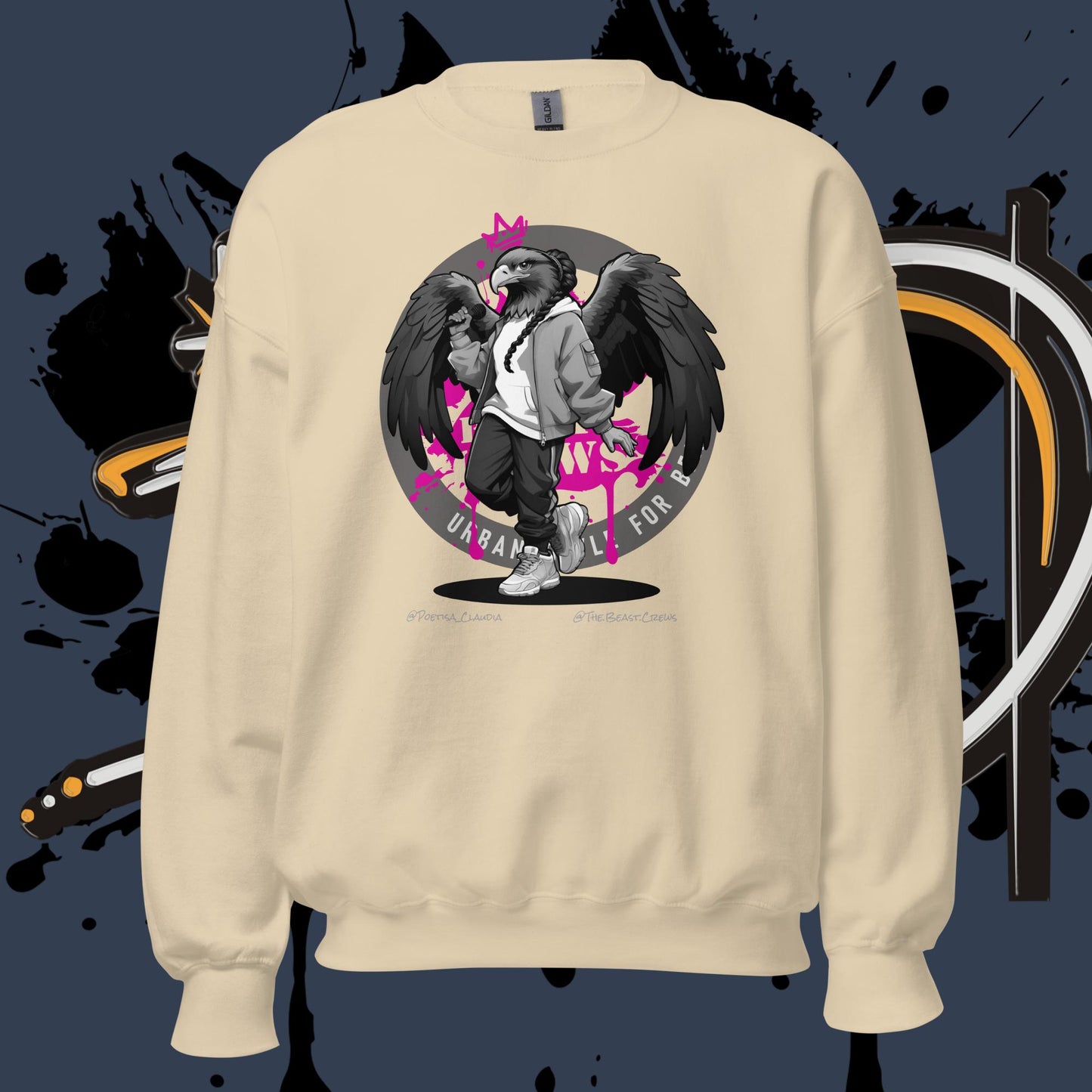 Poetisa Grayscale - Unisex Sweatshirt