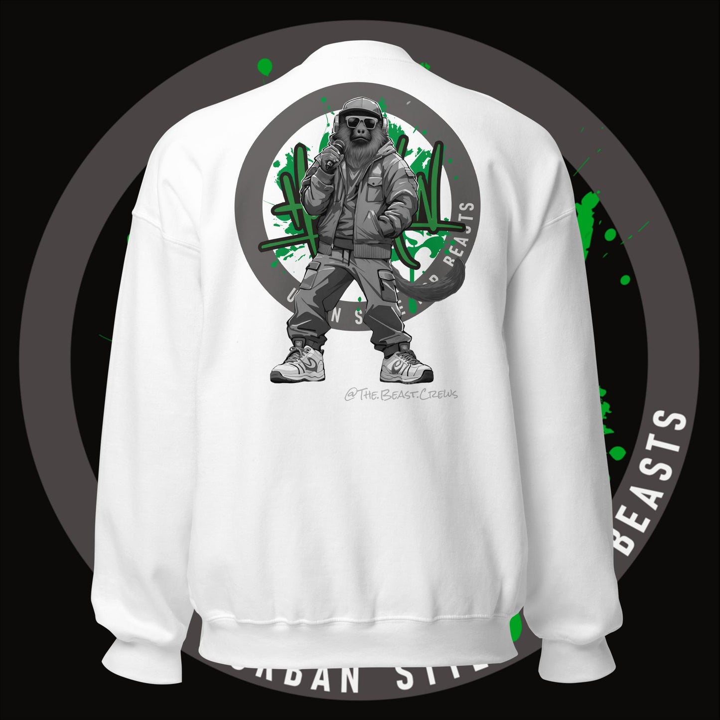 Howler Monkey Grayscale - Unisex Sweatshirt