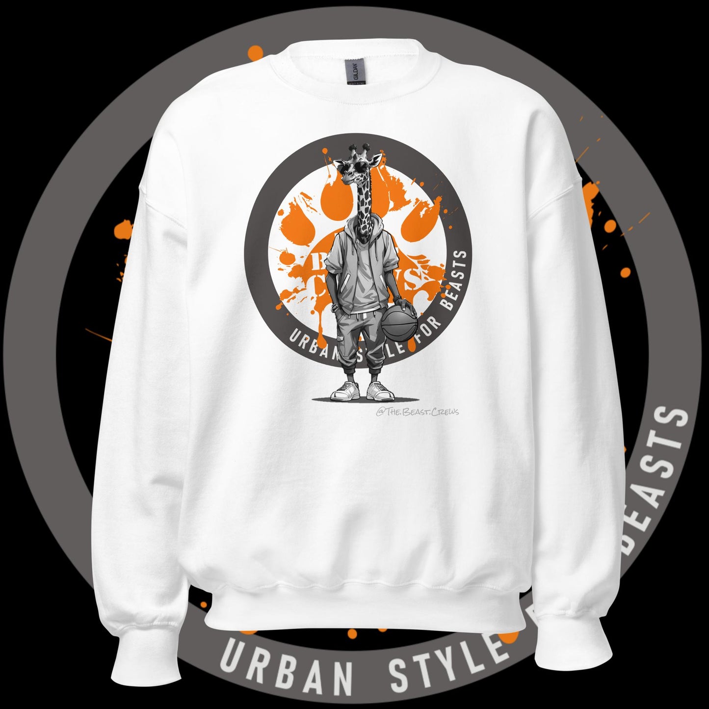 Giraffe Grayscale - Unisex Sweatshirt