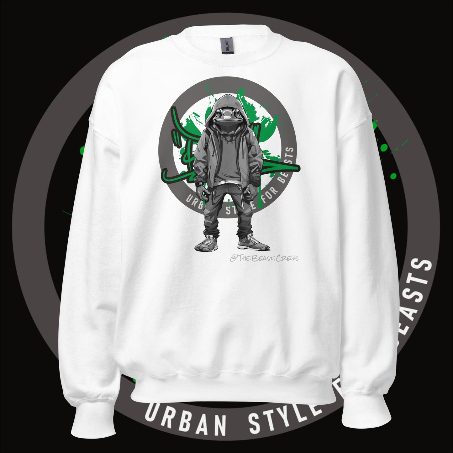 Poison Dart Frog Grayscale - Unisex Sweatshirt