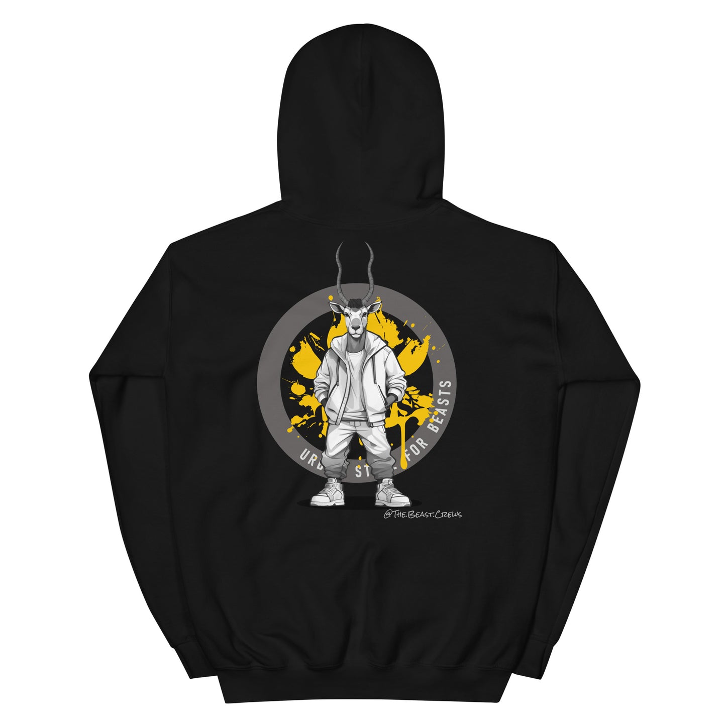 Unisex Hoodie - Addax Grayscale