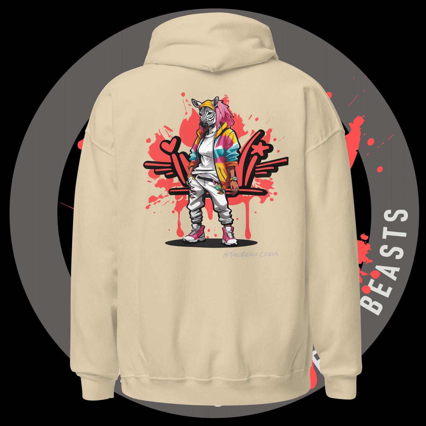 Zebra Queen Full Color - Unisex Hoodie