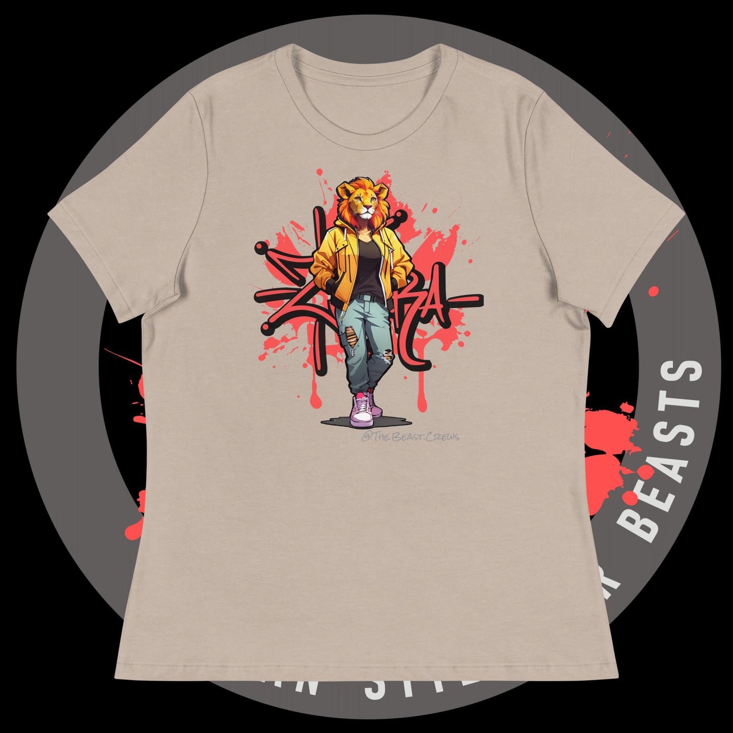 Lioness Queen Full Color - Women's Relaxed T-Shirt