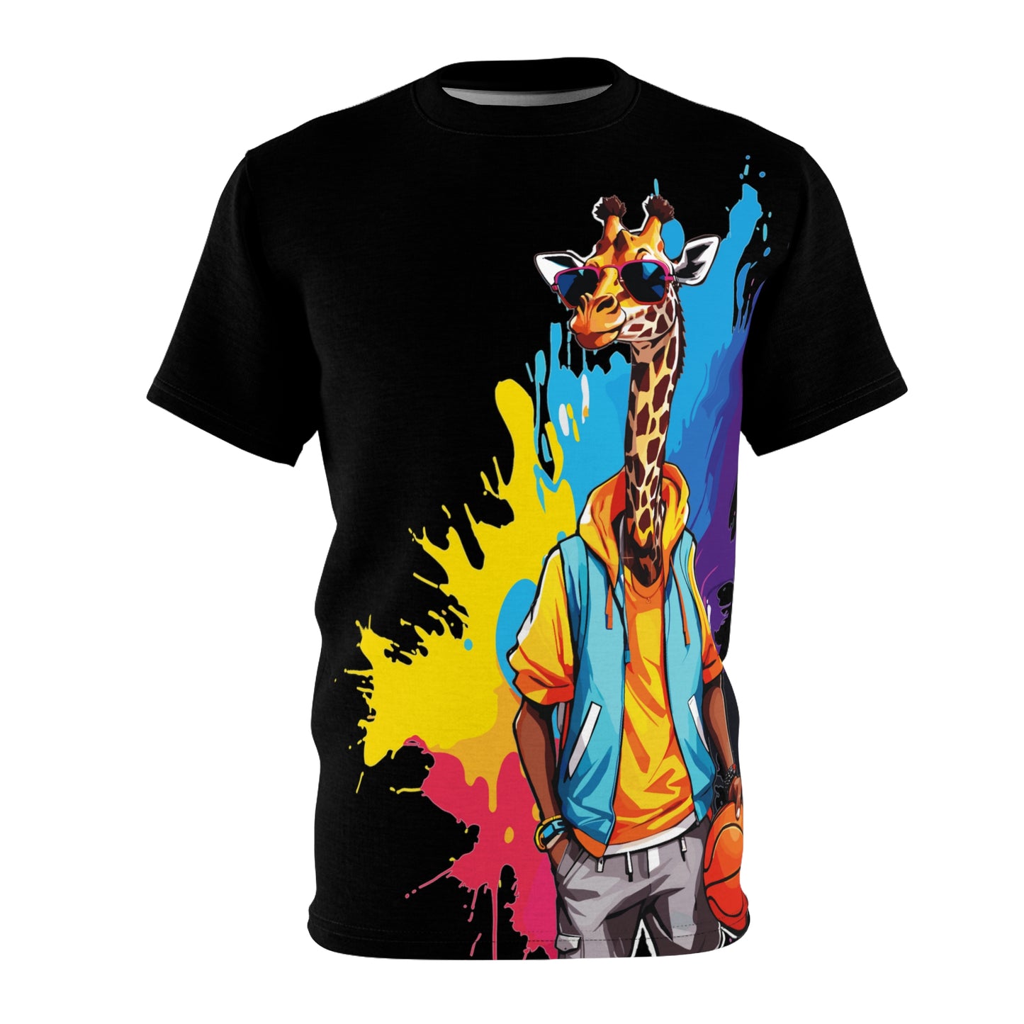 Giraffe Full Color Big Print T-Shirt