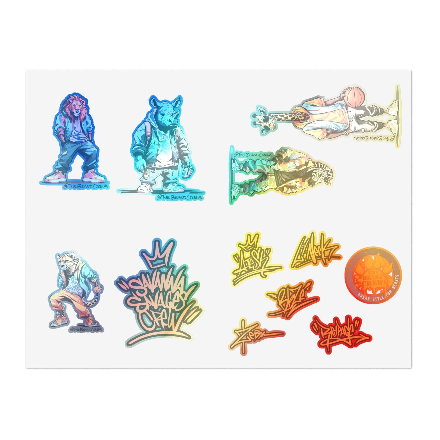 Savanna Savages Sticker Sheets