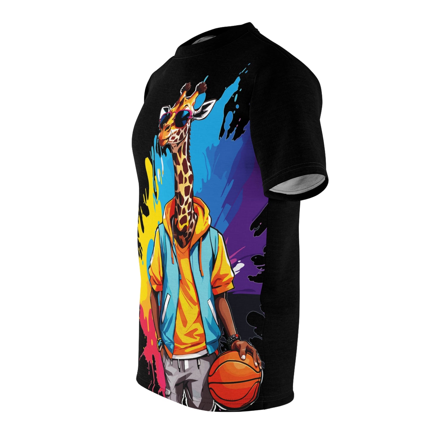 Giraffe Full Color Big Print T-Shirt