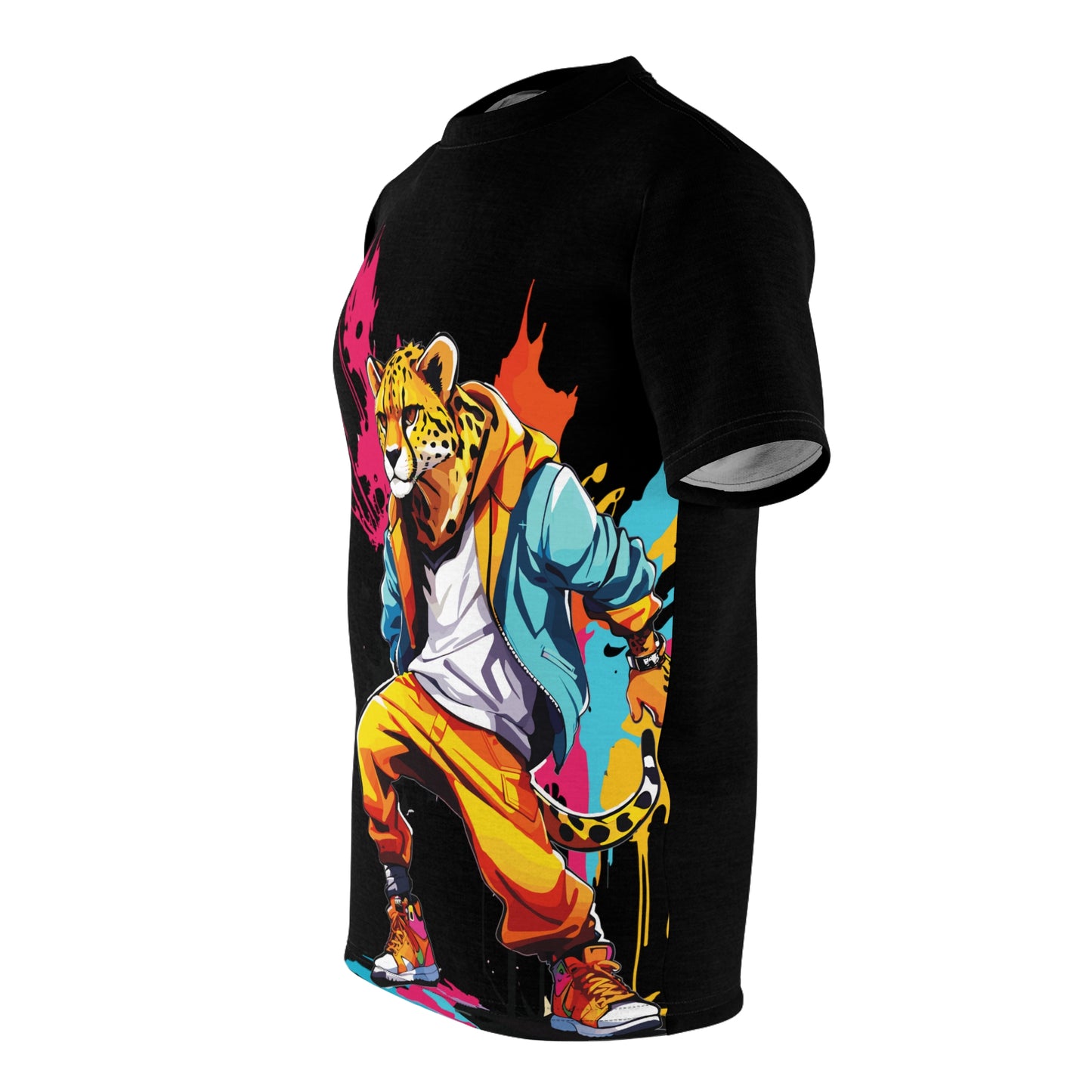 Cheetah Full Color Big Print T-Shirt