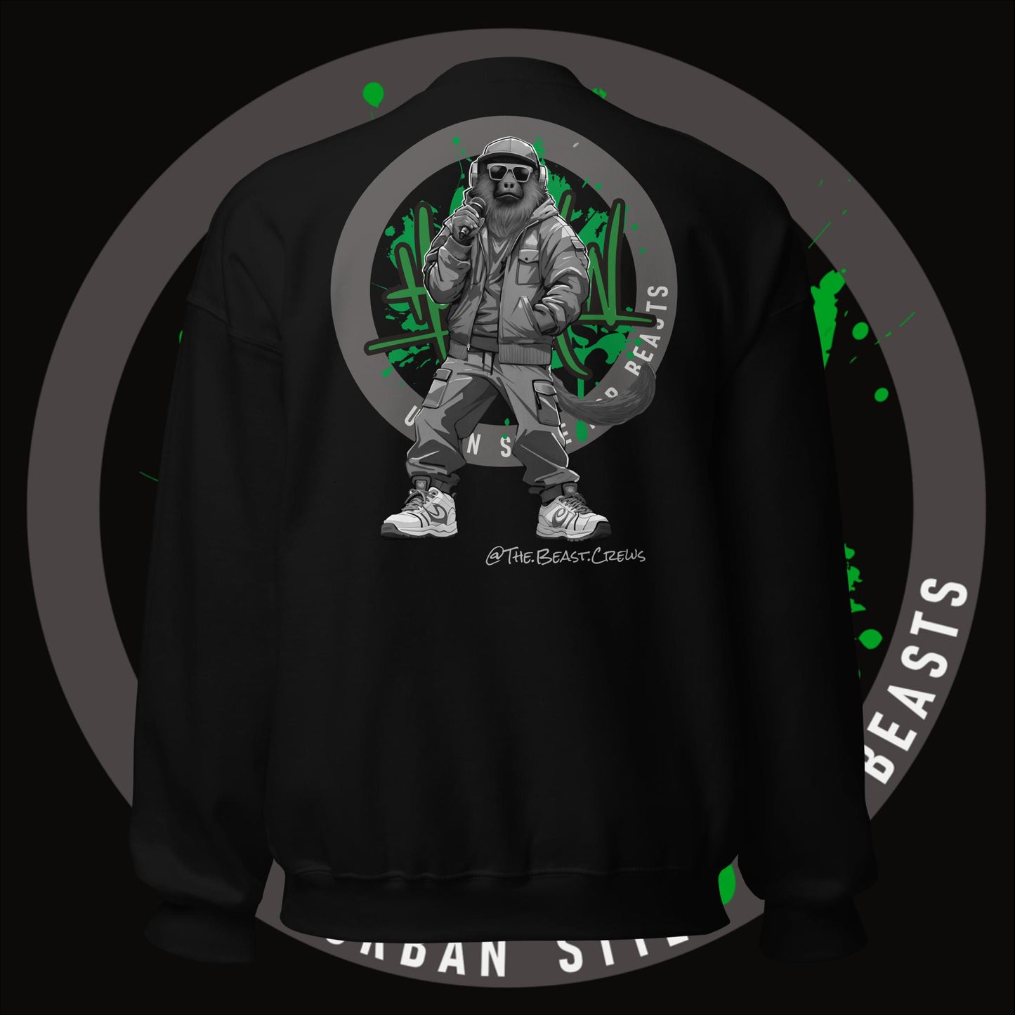 Howler Monkey Grayscale - Unisex Sweatshirt