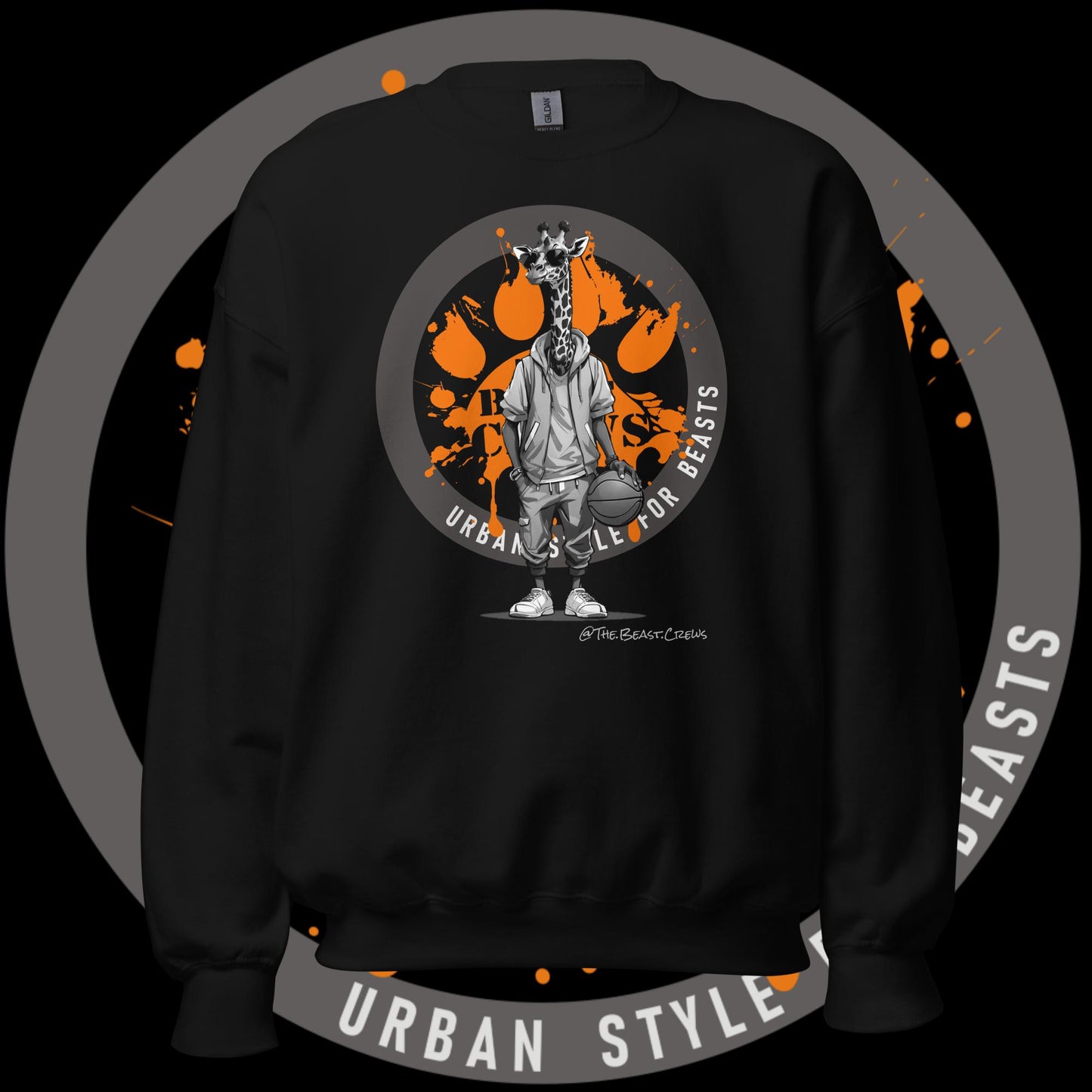 Giraffe Grayscale - Unisex Sweatshirt