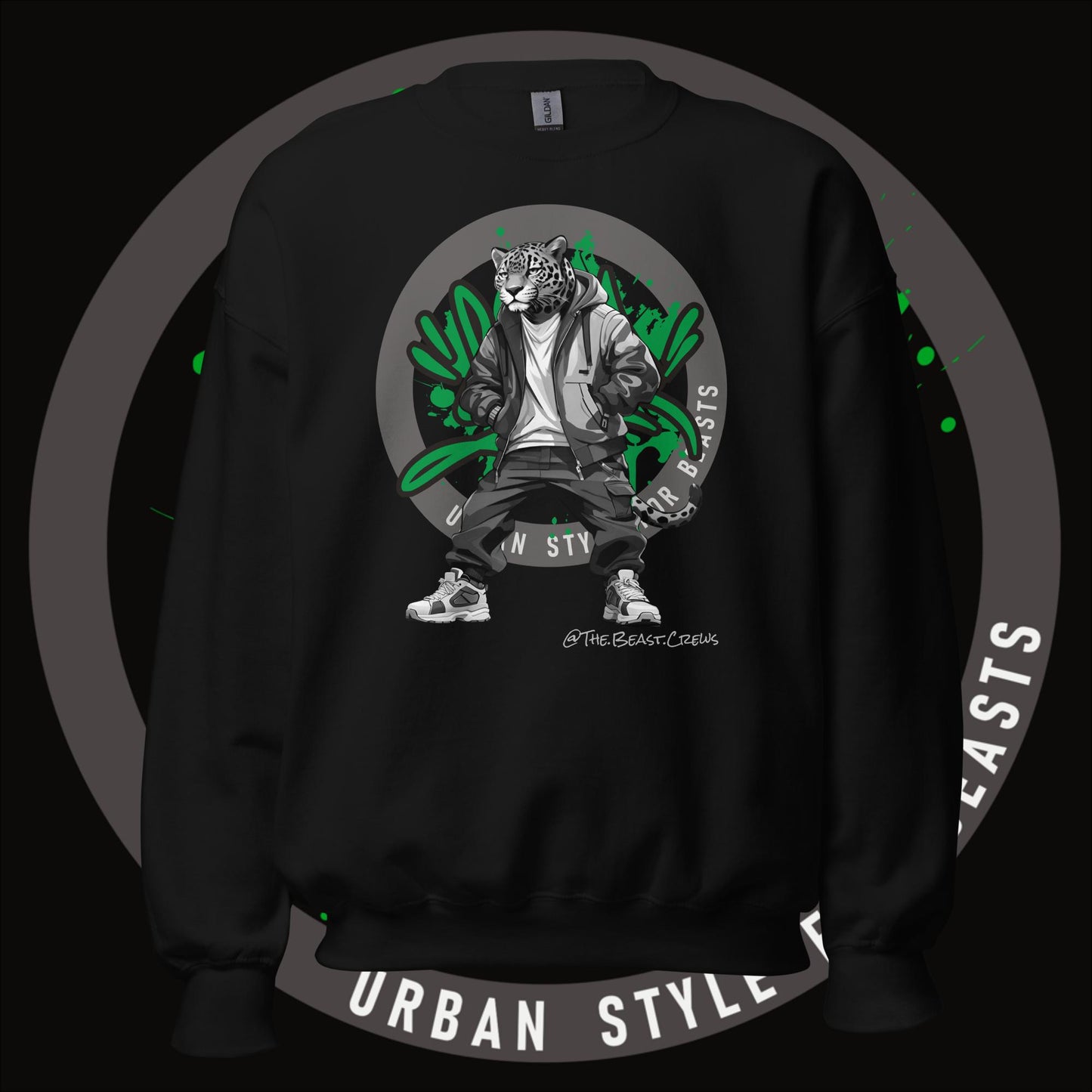 Jaguar Grayscale - Unisex Sweatshirt