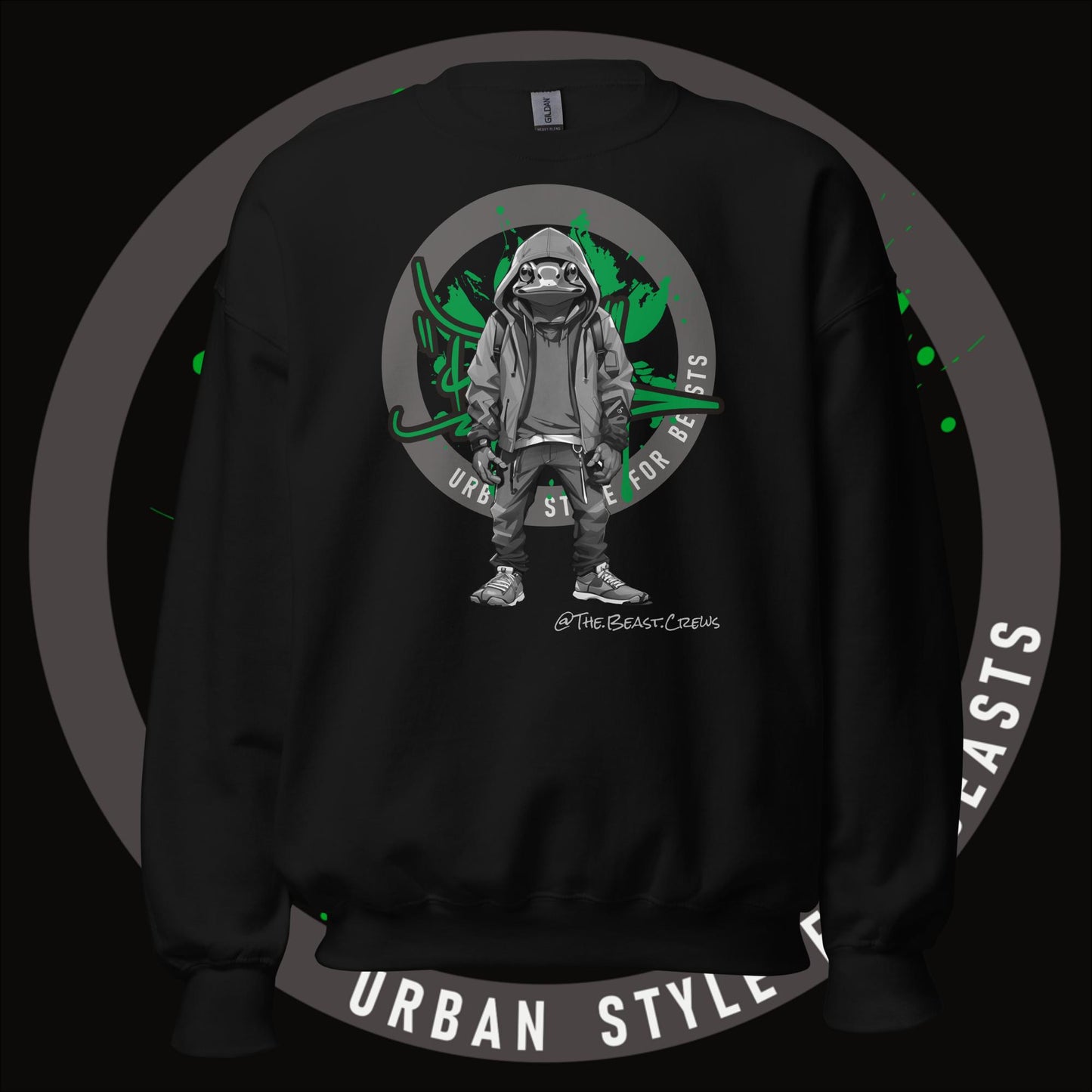 Poison Dart Frog Grayscale - Unisex Sweatshirt