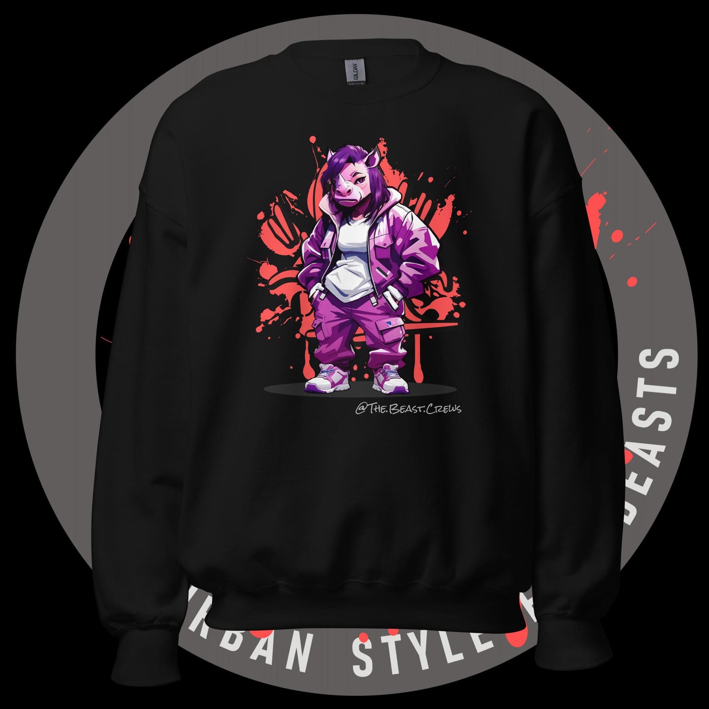 Rhino Queen Full Color - Unisex Sweatshirt