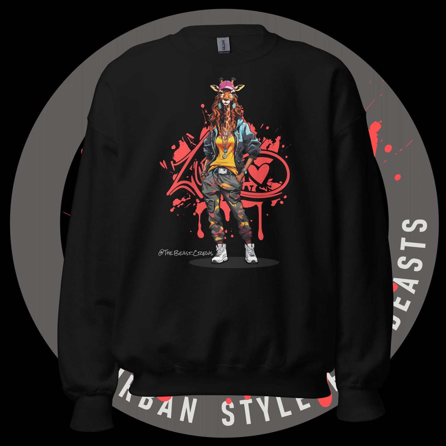 Giraffe Queen Full Color - Unisex Sweatshirt