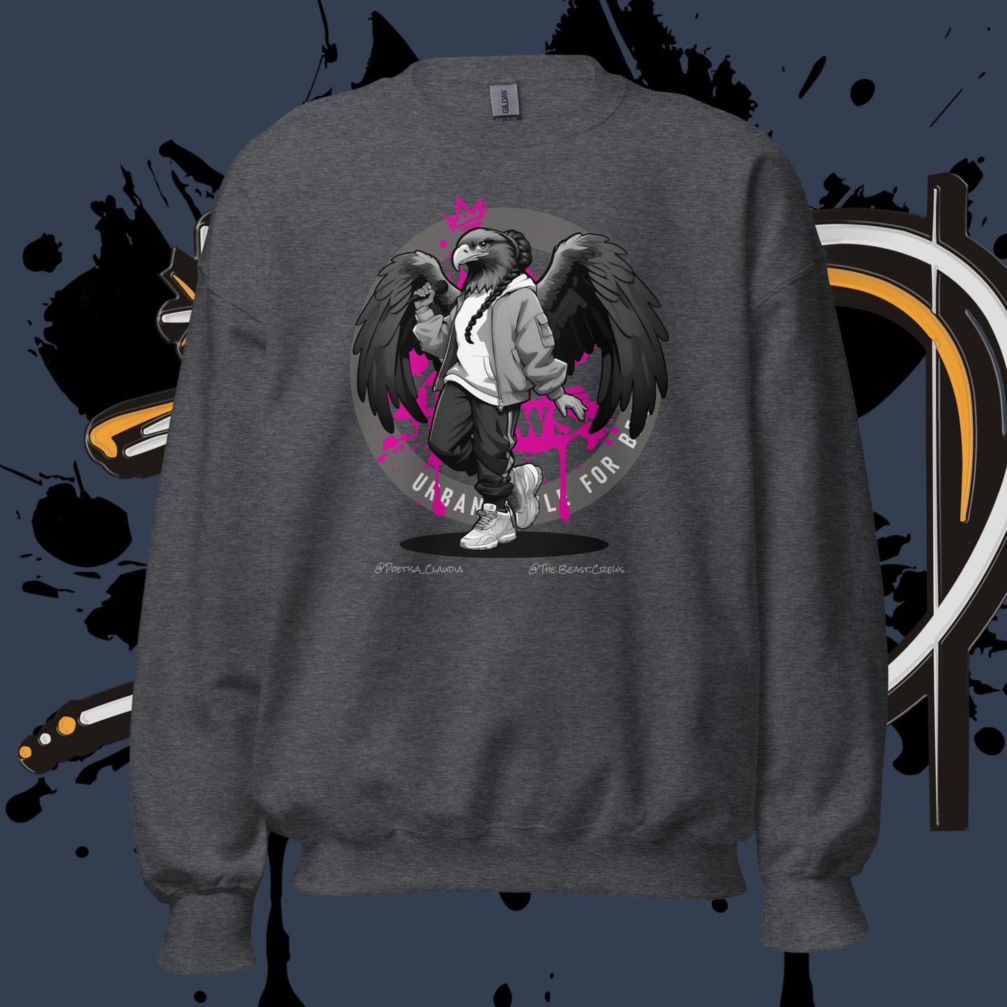 Poetisa Grayscale - Unisex Sweatshirt