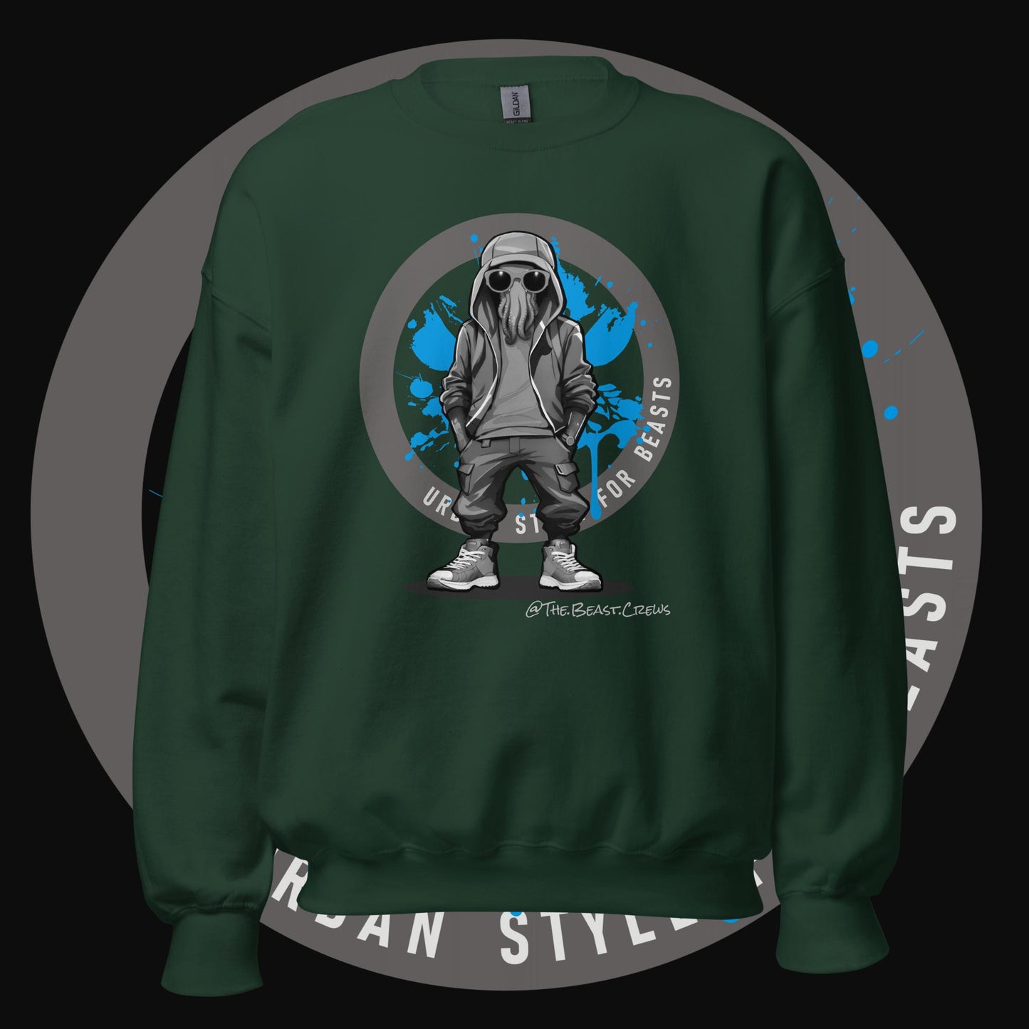 Octopus Grayscale - Unisex Sweatshirt