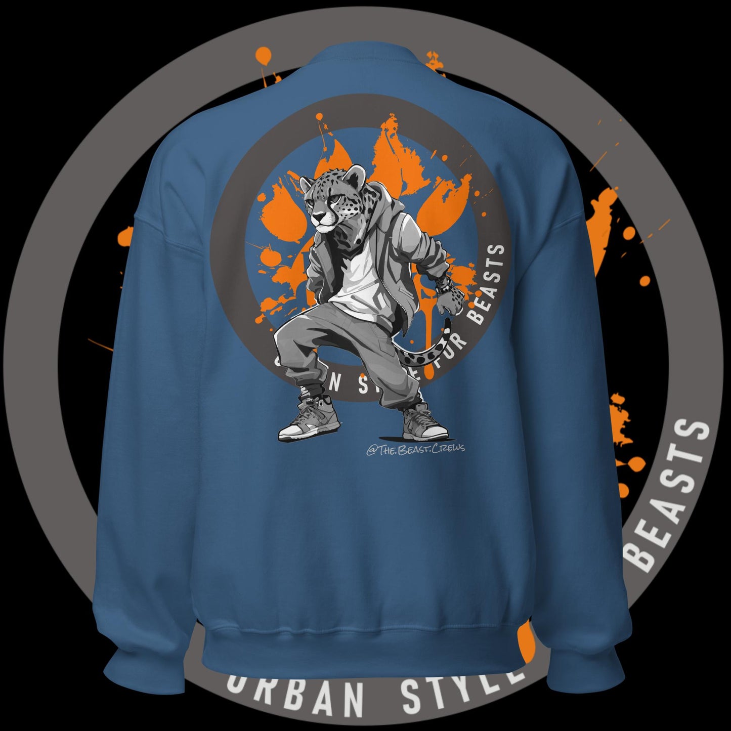 Cheetah Grayscale - Unisex Sweatshirt