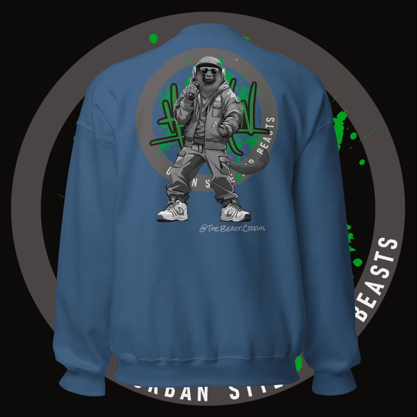 Howler Monkey Grayscale - Unisex Sweatshirt