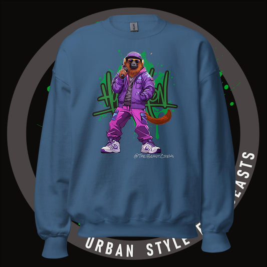 Howler Monkey Full Color -.Unisex Sweatshirt