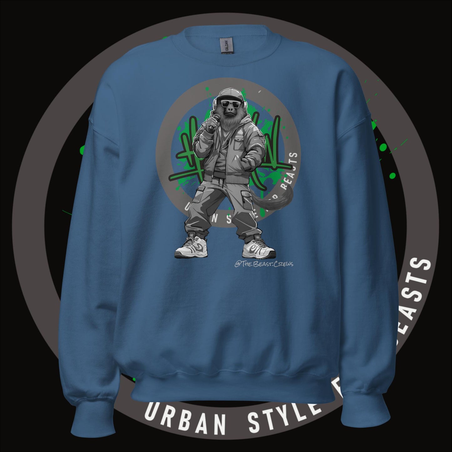 Howler Monkey Grayscale - Unisex Sweatshirt