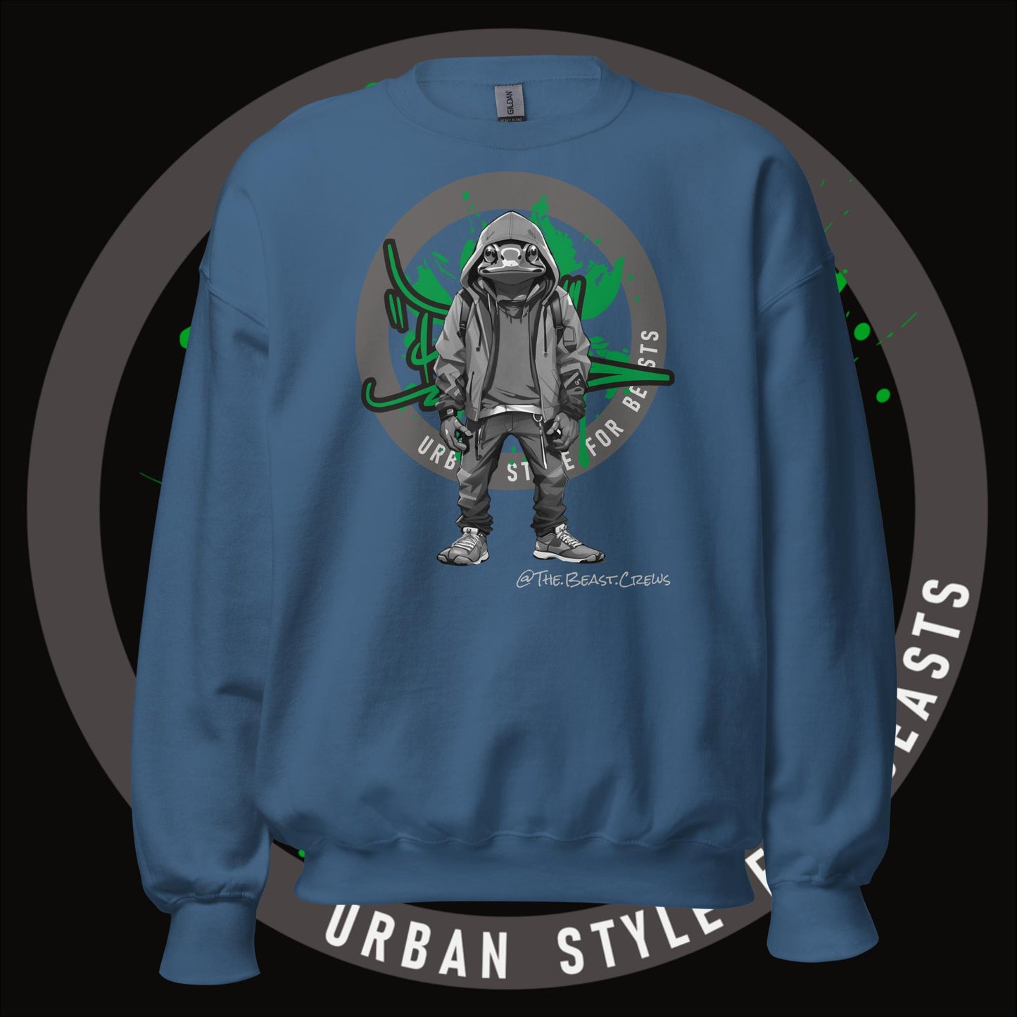 Poison Dart Frog Grayscale - Unisex Sweatshirt