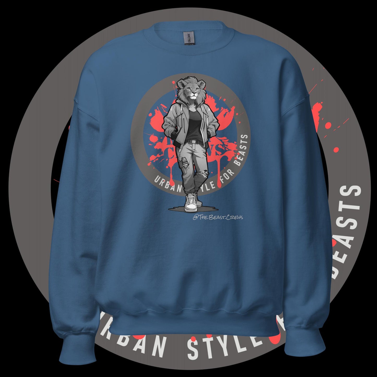 Lioness Queen Grayscale - Unisex Sweatshirt