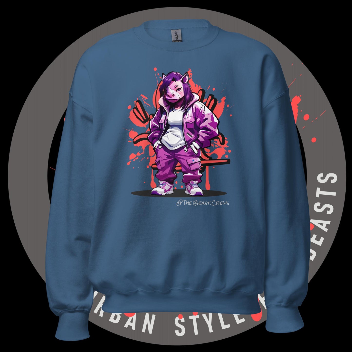 Rhino Queen Full Color - Unisex Sweatshirt