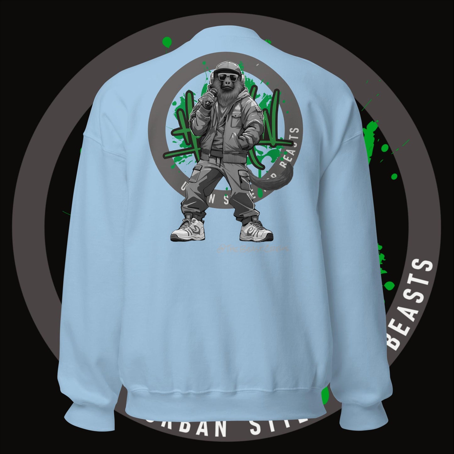 Howler Monkey Grayscale - Unisex Sweatshirt