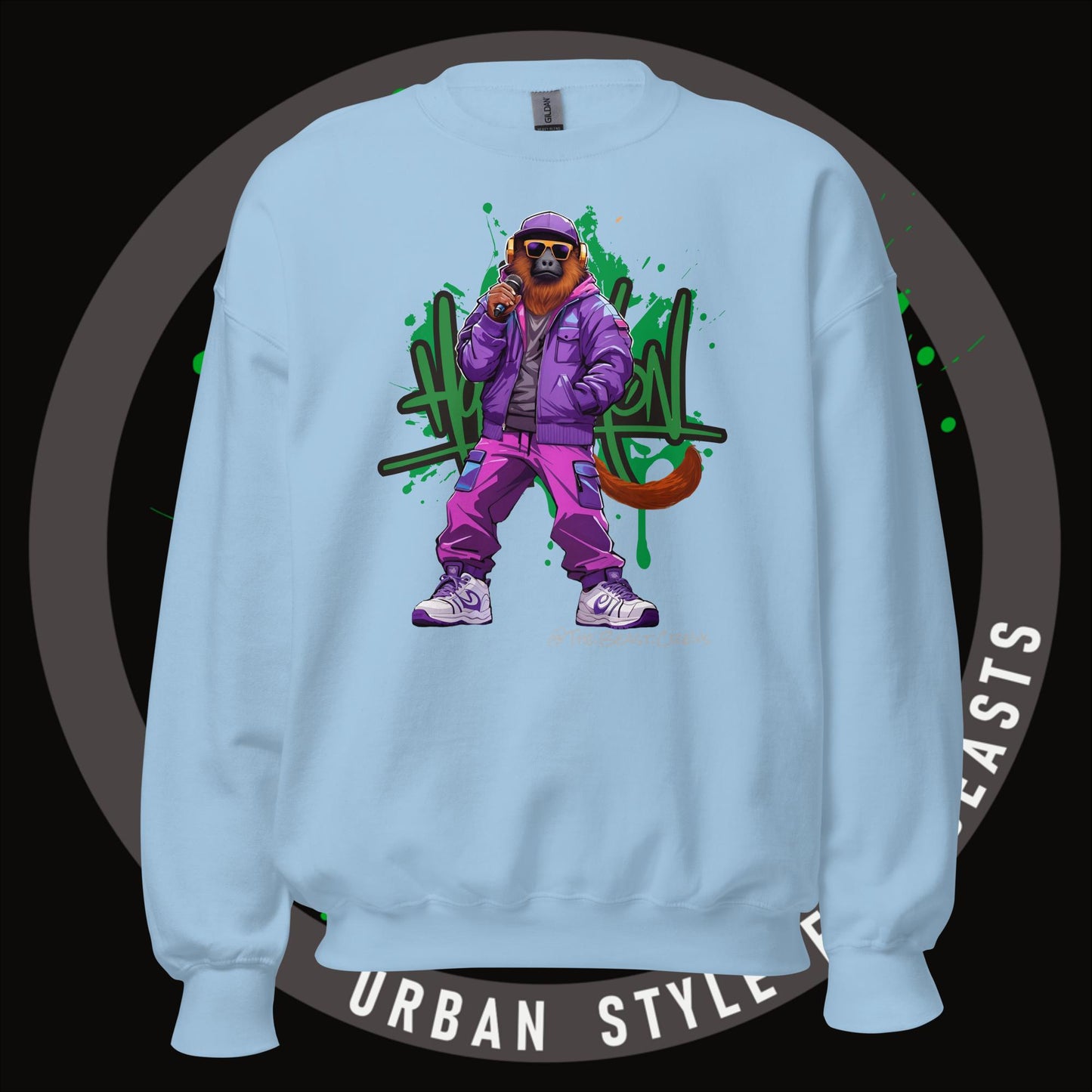 Howler Monkey Full Color -.Unisex Sweatshirt