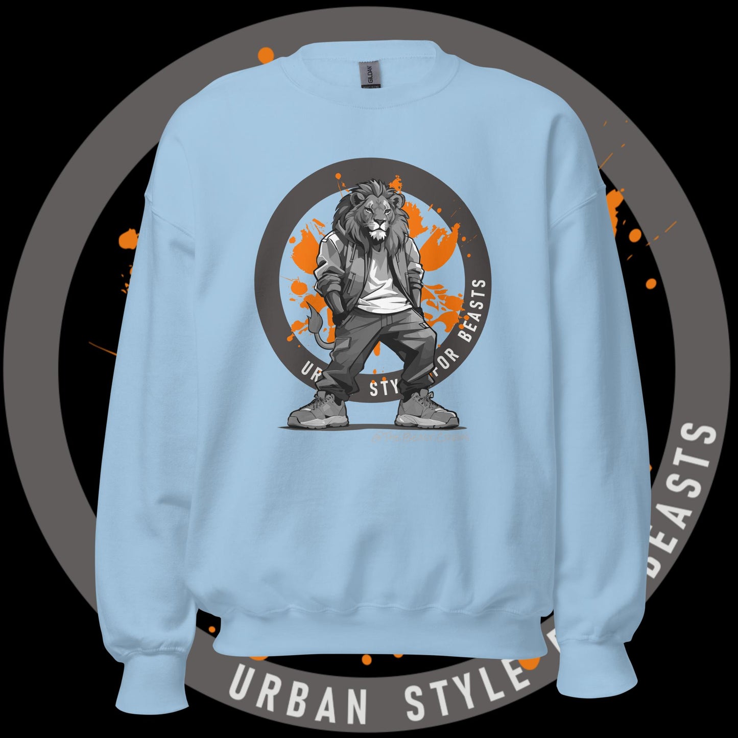 Lion Grayscale - Unisex Sweatshirt