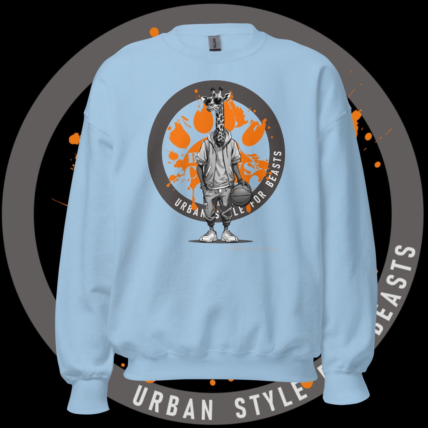 Giraffe Grayscale - Unisex Sweatshirt