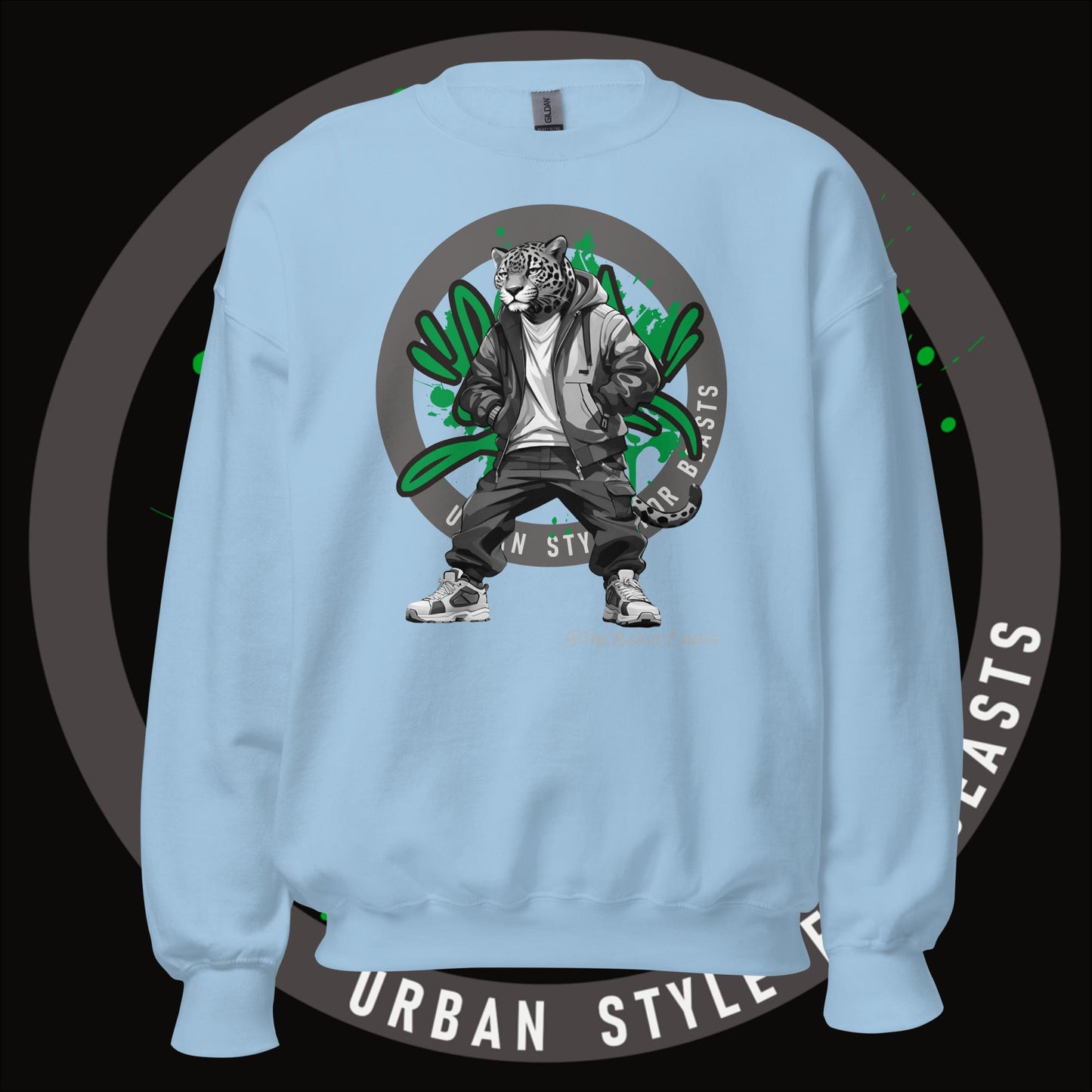 Jaguar Grayscale - Unisex Sweatshirt