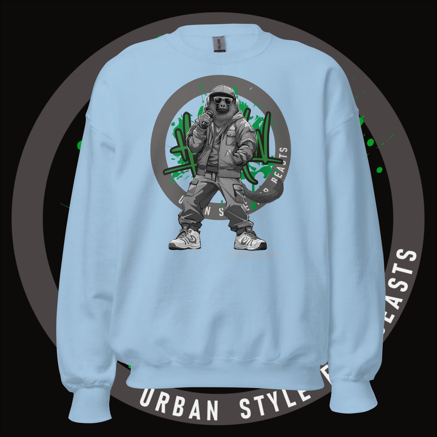 Howler Monkey Grayscale - Unisex Sweatshirt