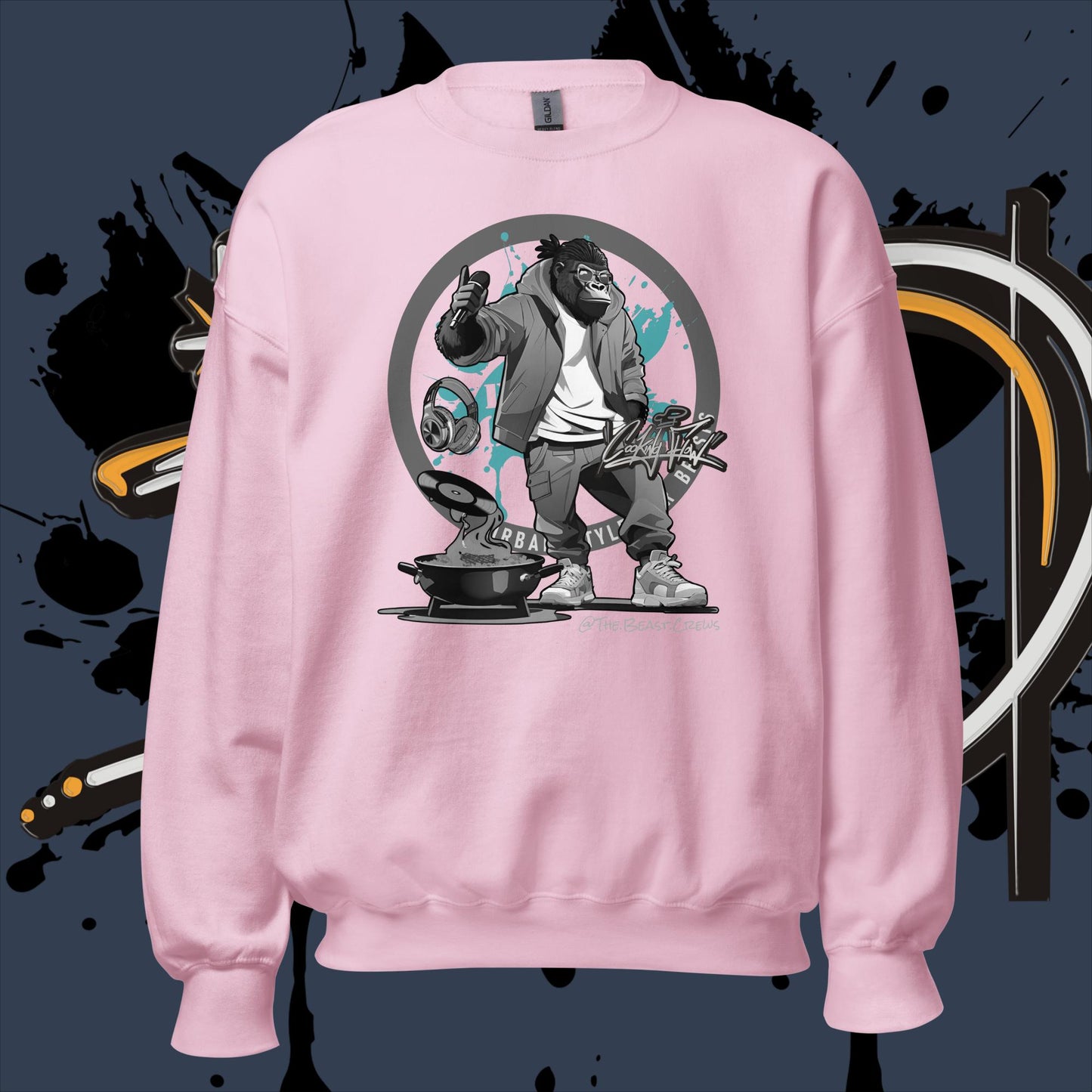 Cooking Flow Grayscale - Unisex Sweatshirt