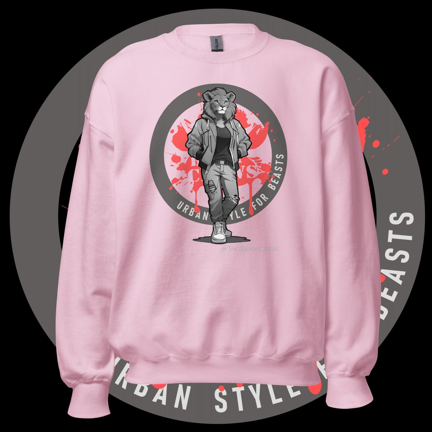 Lioness Queen Grayscale - Unisex Sweatshirt