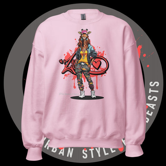 Giraffe Queen Full Color - Unisex Sweatshirt
