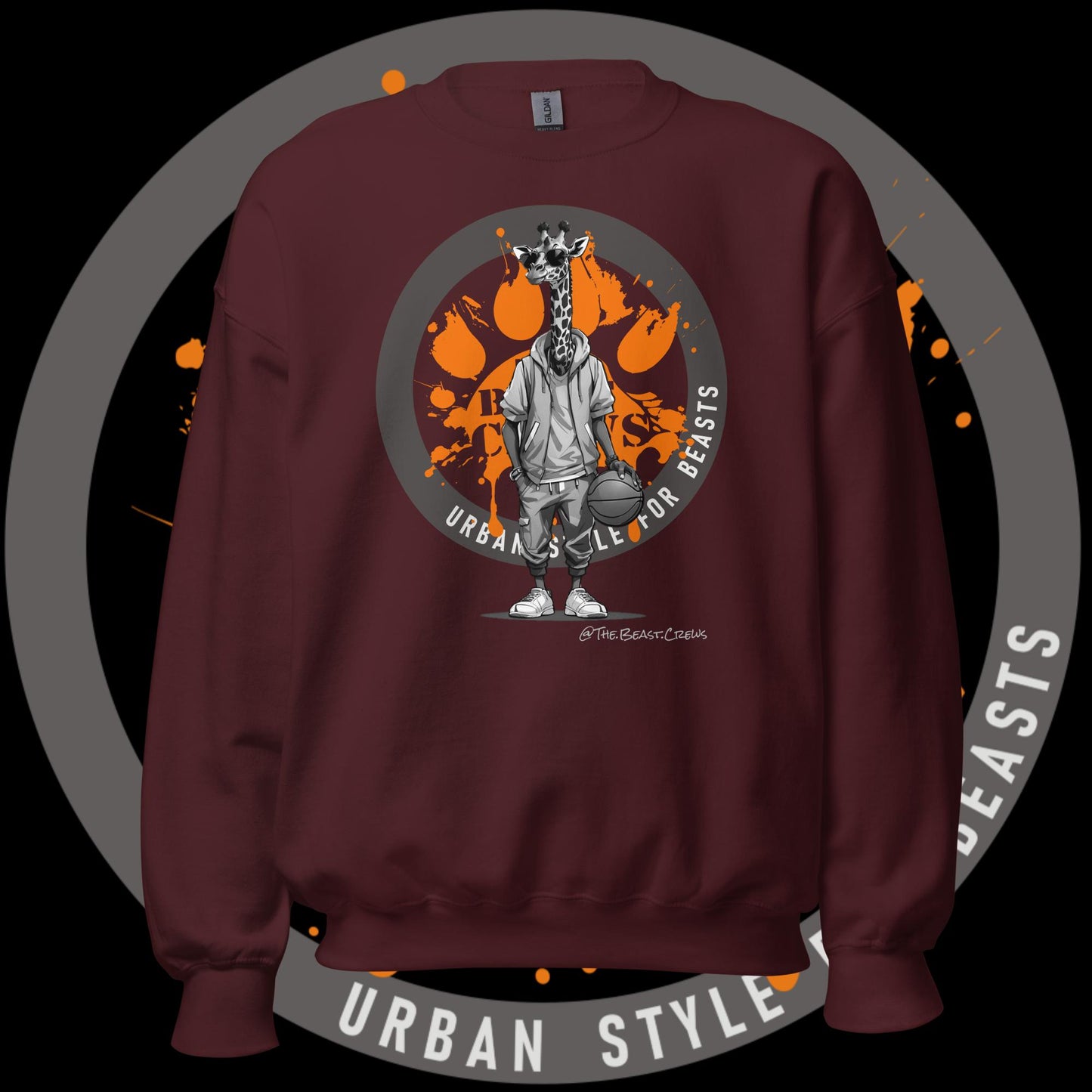 Giraffe Grayscale - Unisex Sweatshirt