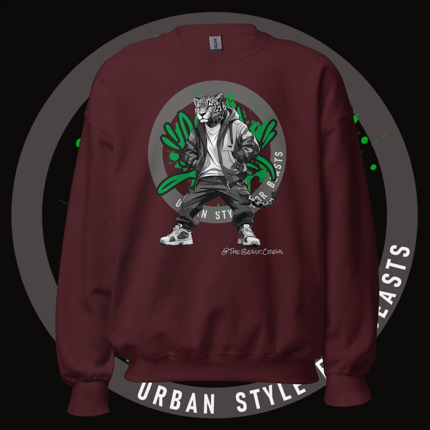 Jaguar Grayscale - Unisex Sweatshirt