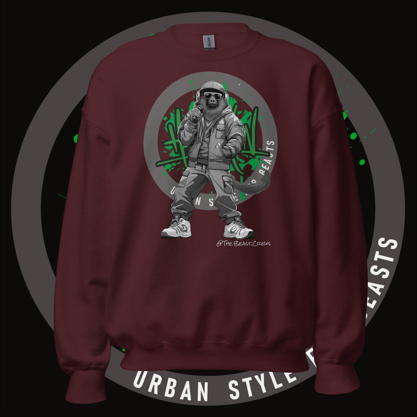 Howler Monkey Grayscale - Unisex Sweatshirt