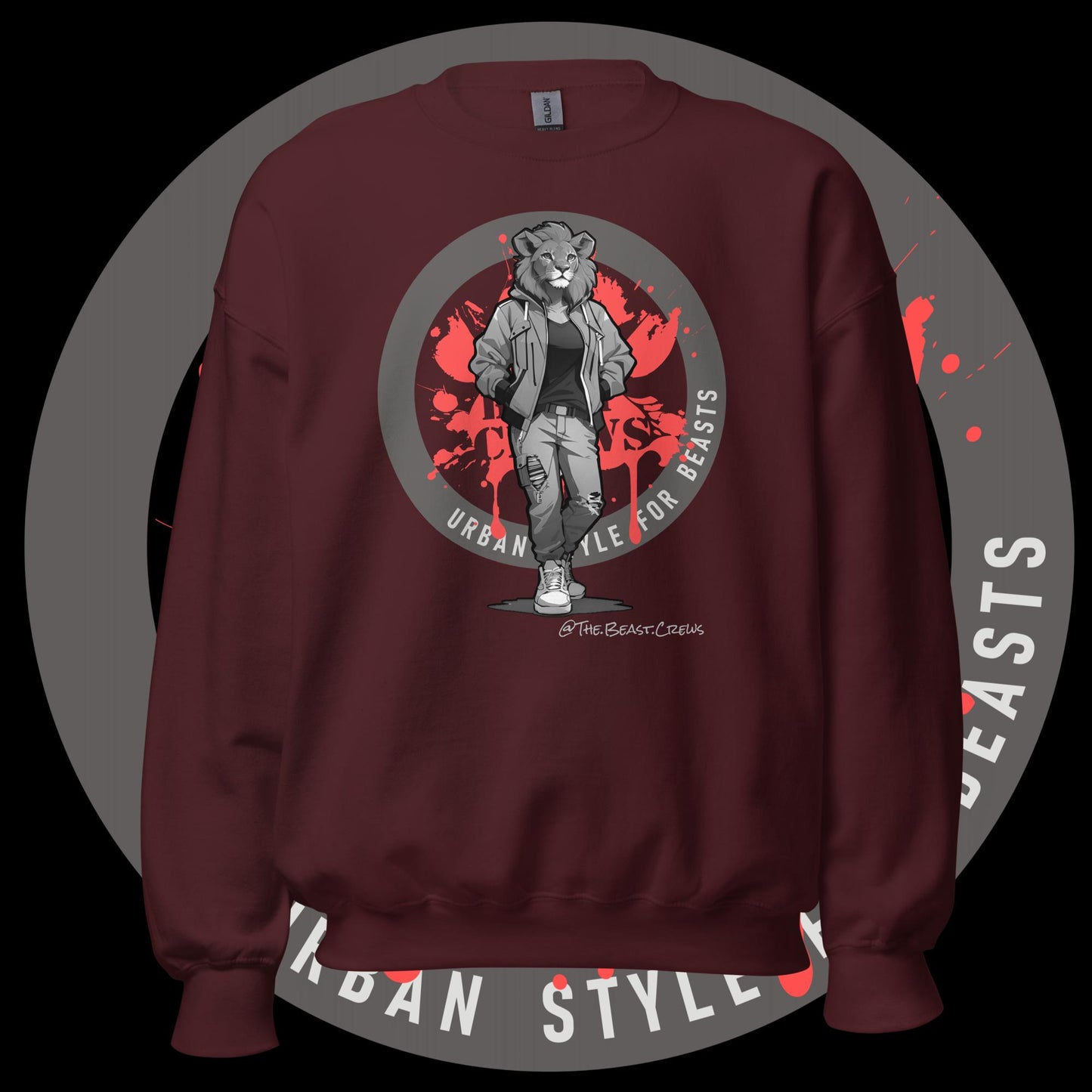 Lioness Queen Grayscale - Unisex Sweatshirt