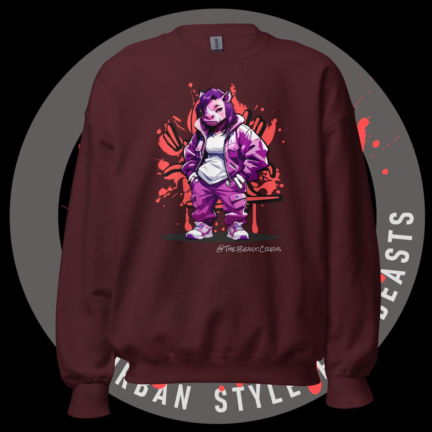 Rhino Queen Full Color - Unisex Sweatshirt