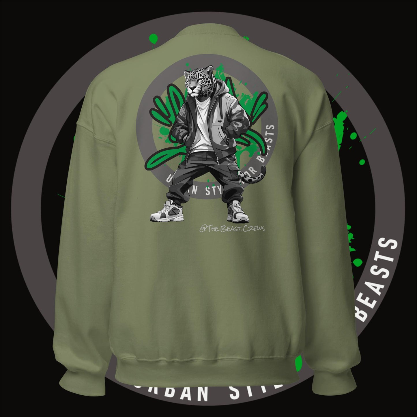 Jaguar Grayscale - Unisex Sweatshirt