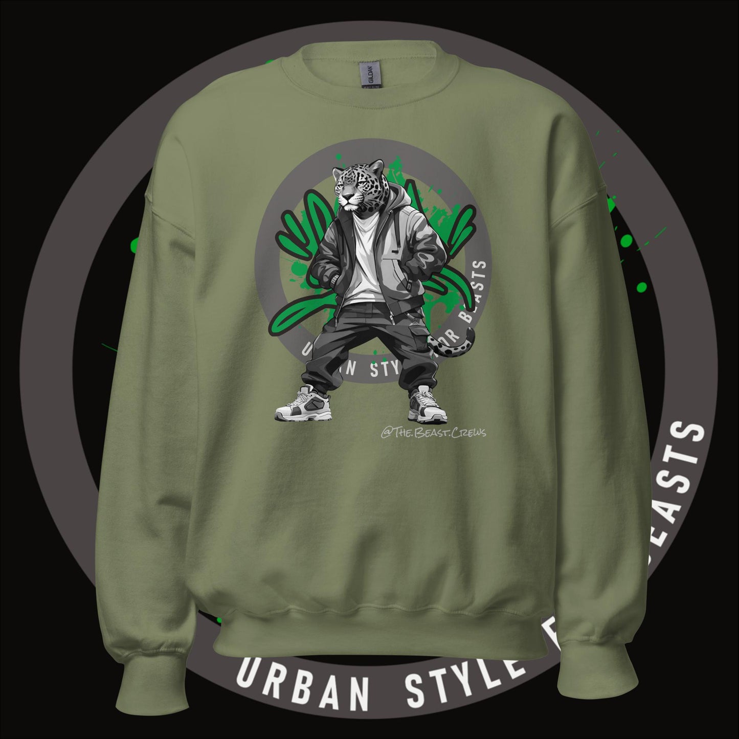 Jaguar Grayscale - Unisex Sweatshirt