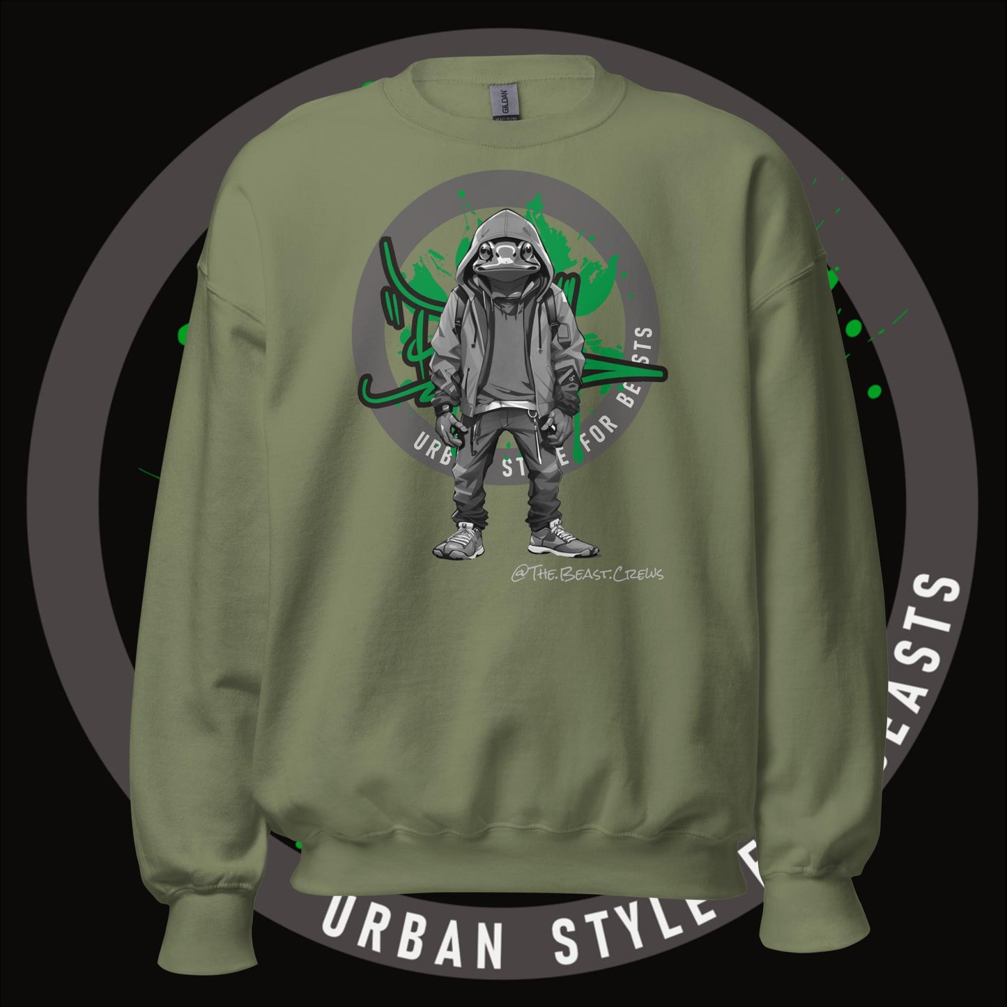 Poison Dart Frog Grayscale - Unisex Sweatshirt