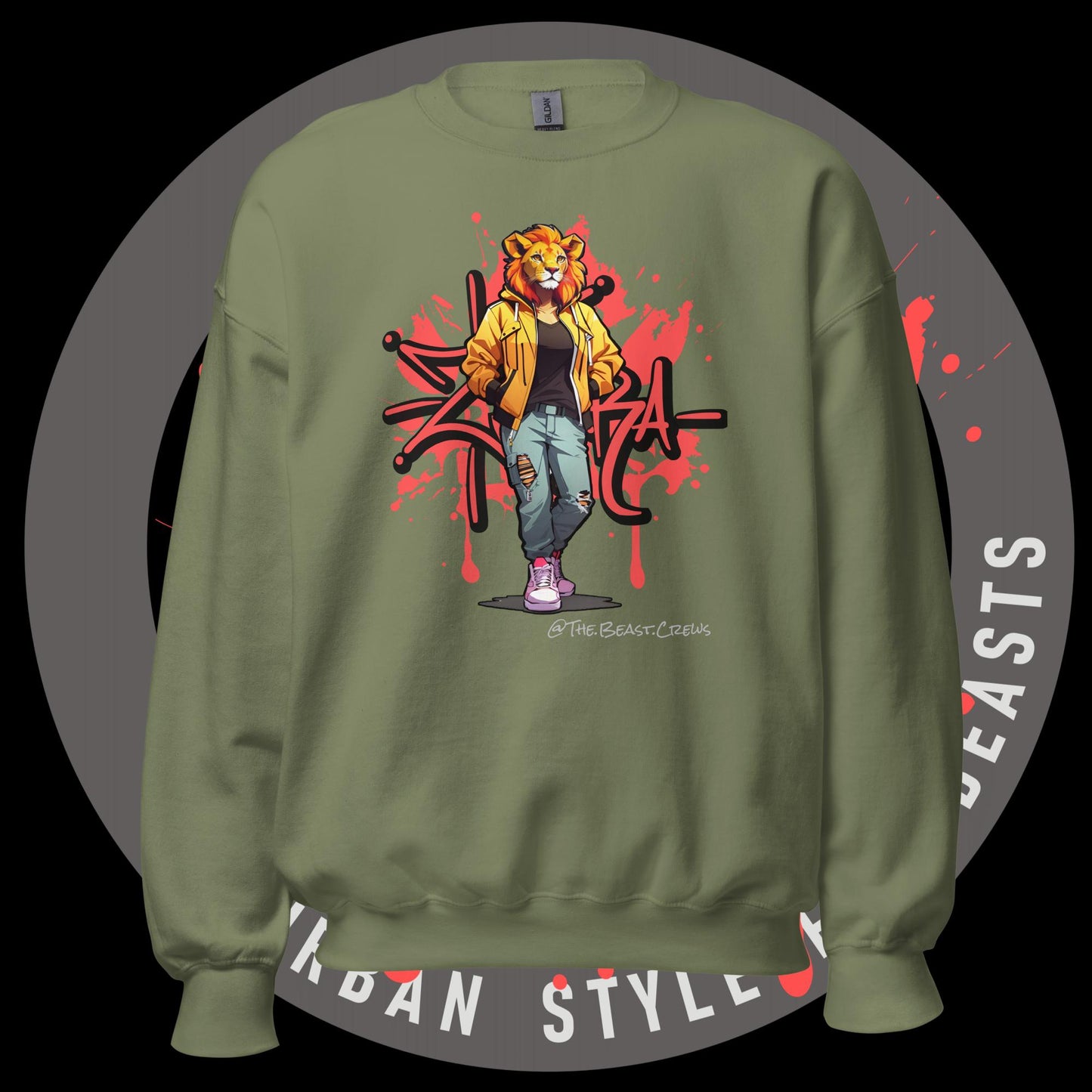 Liones Queen Full Color - Unisex Sweatshirt