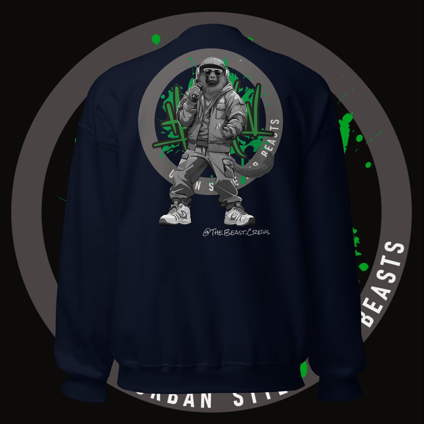 Howler Monkey Grayscale - Unisex Sweatshirt