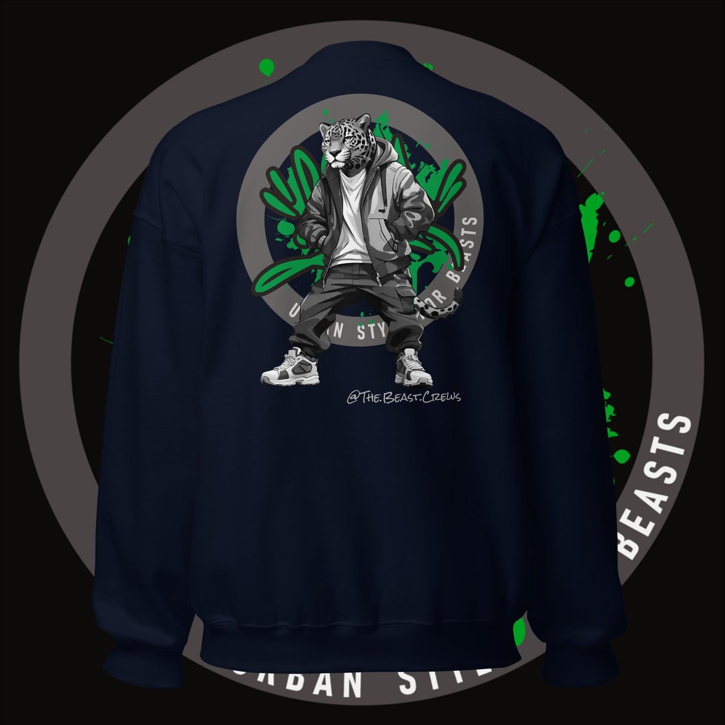 Jaguar Grayscale - Unisex Sweatshirt