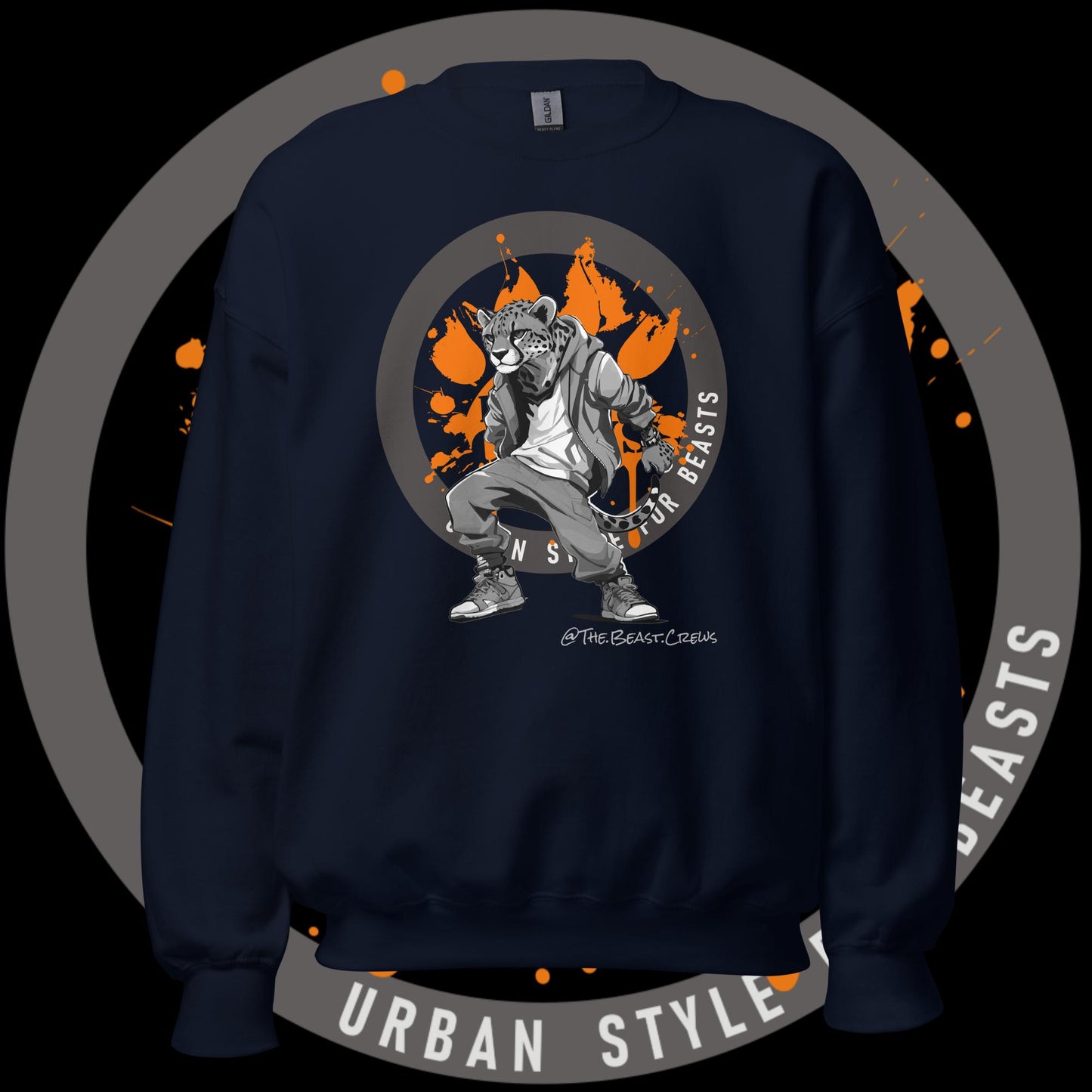 Cheetah Grayscale - Unisex Sweatshirt