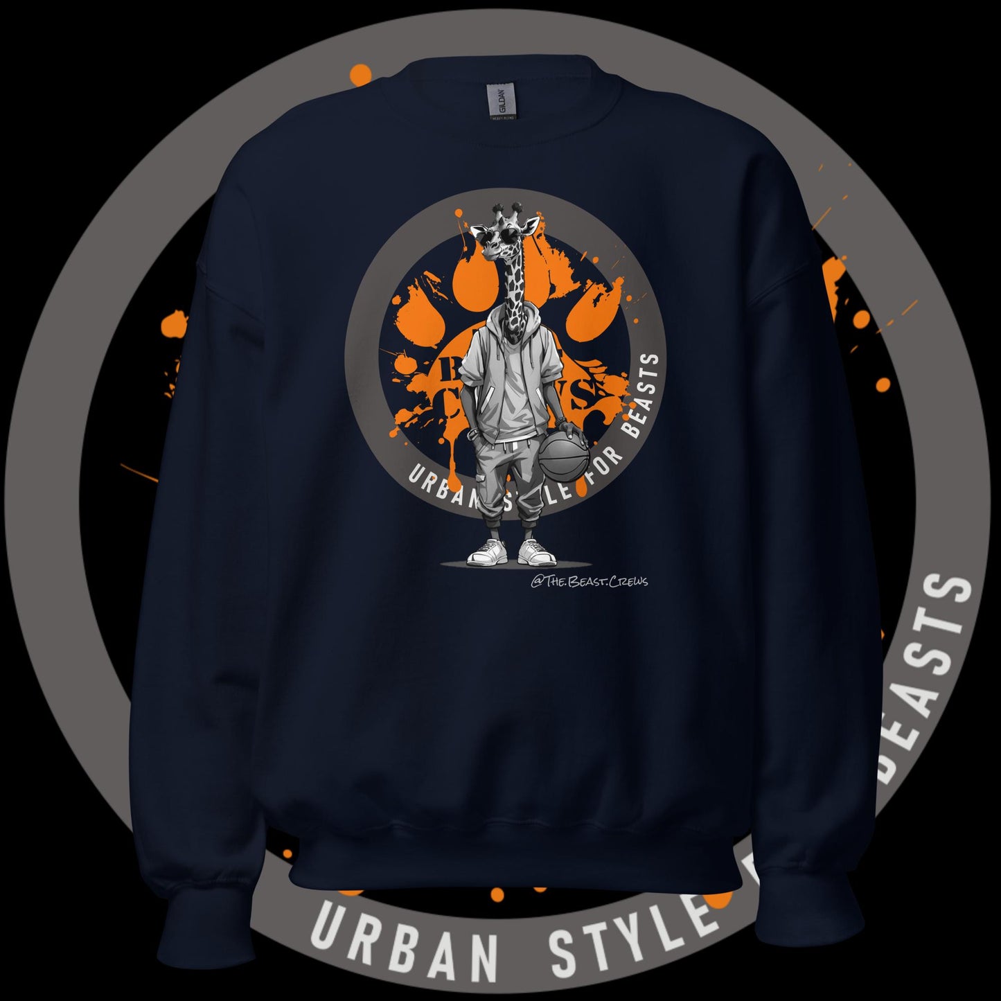 Giraffe Grayscale - Unisex Sweatshirt