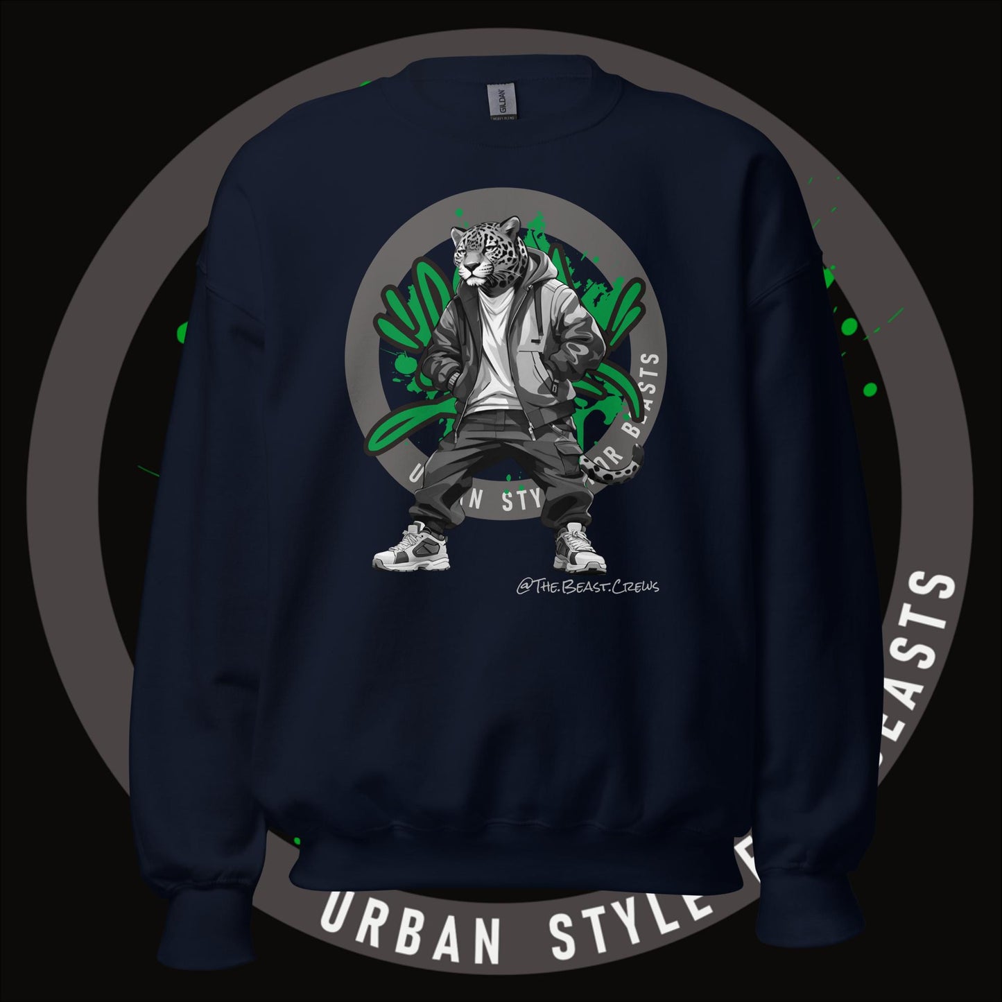 Jaguar Grayscale - Unisex Sweatshirt