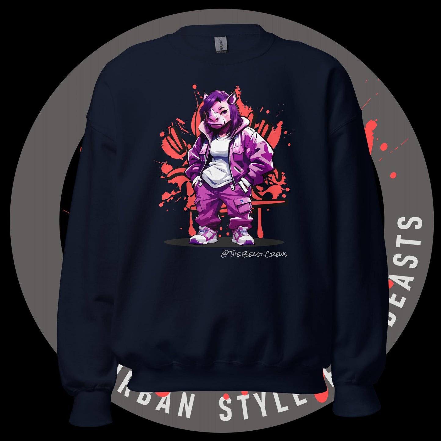 Rhino Queen Full Color - Unisex Sweatshirt